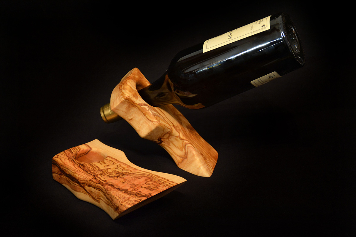 los oliveros artesania madera de olivos productos de calidad botellero